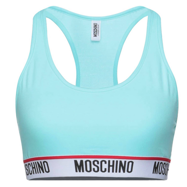 Moschino: Turquoise Sports Bra Top