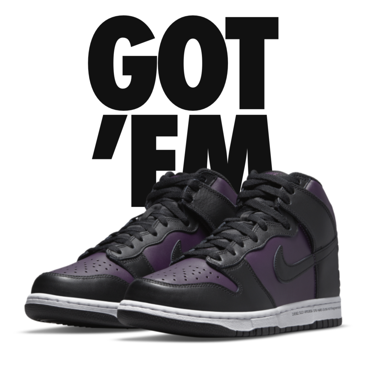 Nike: Dunk High x Fragment Design "Beijing" Sneakers