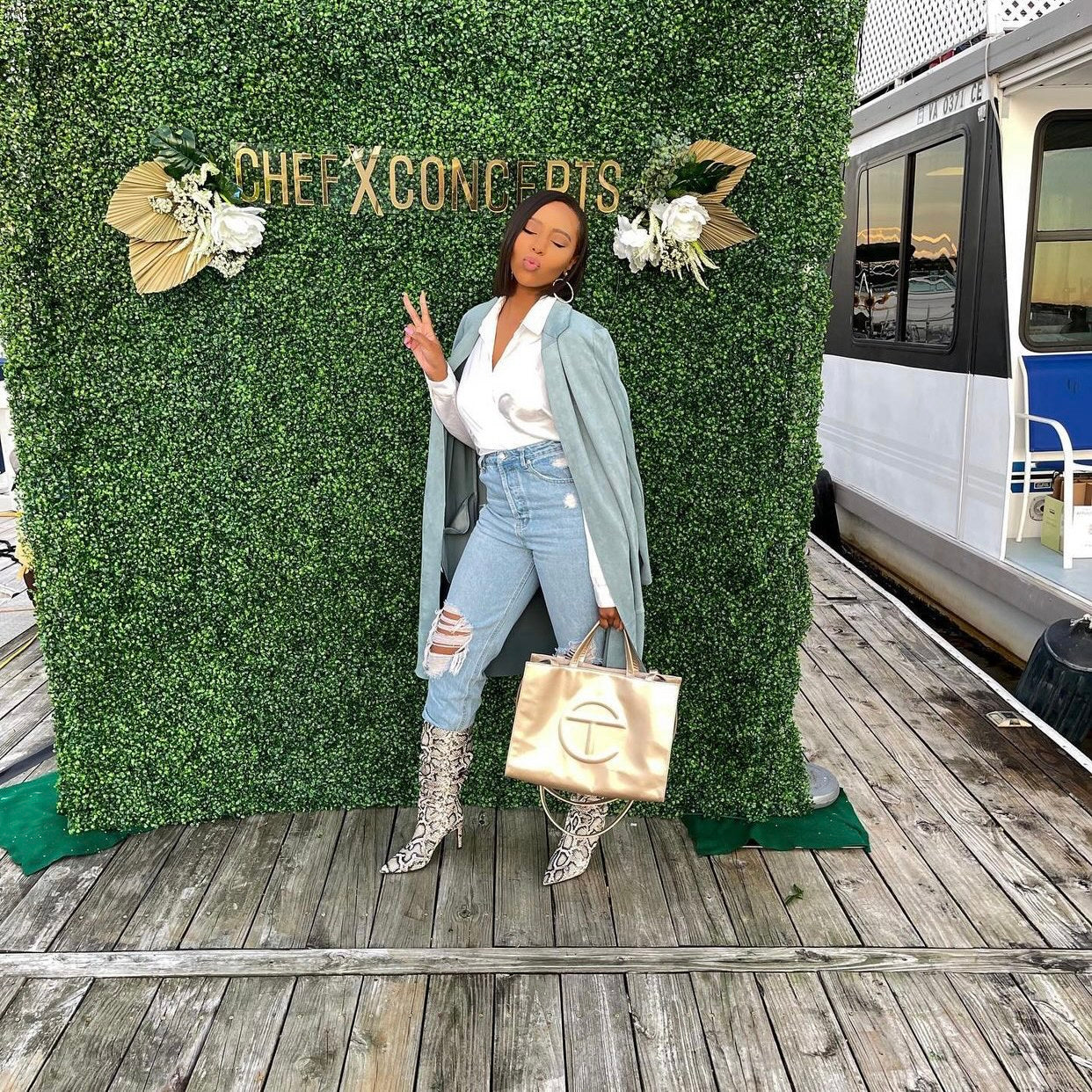 Telfar: Copper Shopping Bags