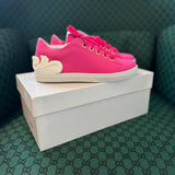 Versace:  Pink Kids Sneakers