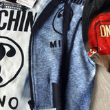 Moschino: Multi Logo Crewneck Sweater