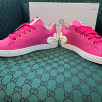 Versace:  Pink Kids Sneakers