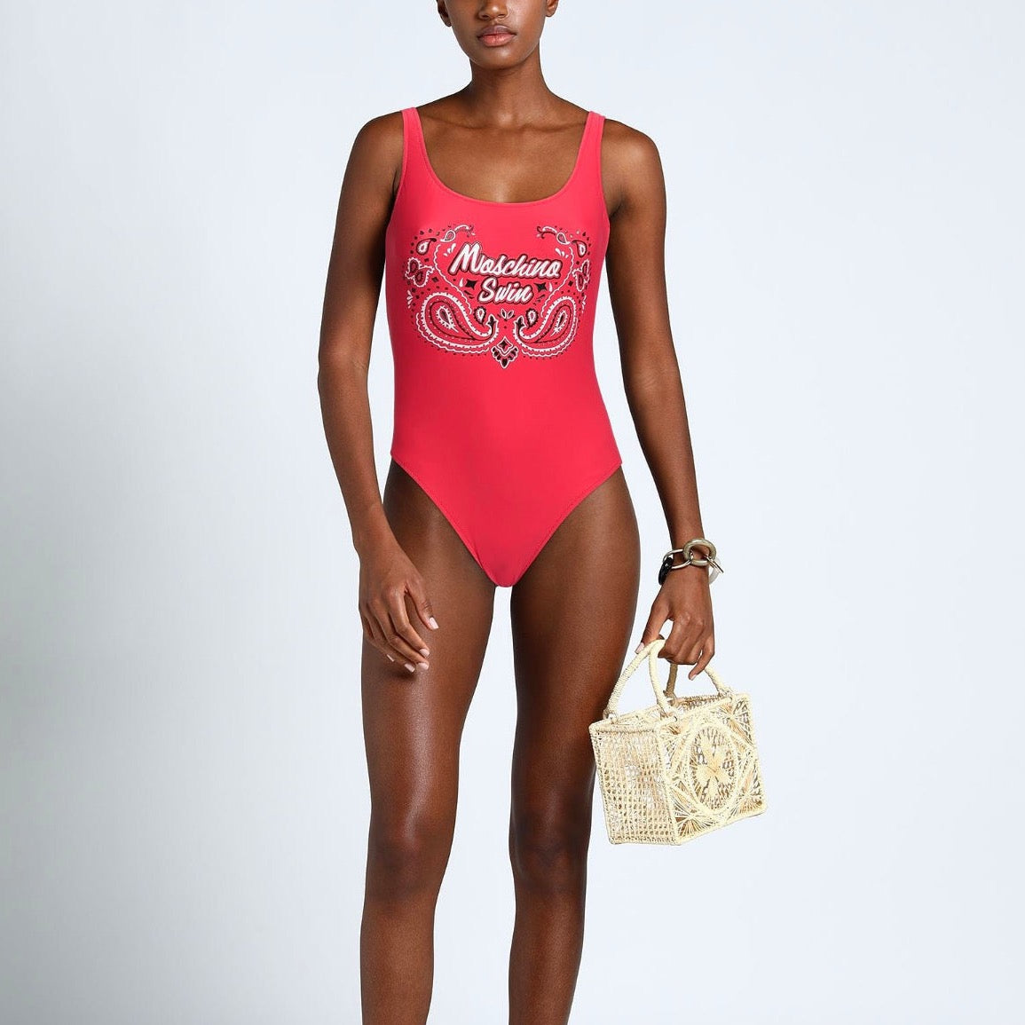 Moschino: Red Paisley Bandana Swimsuit (3 colors)