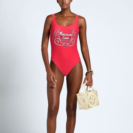 Moschino: Red Paisley Bandana Swimsuit (3 colors)