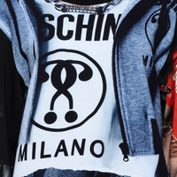 Moschino: Multi Logo Crewneck Sweater