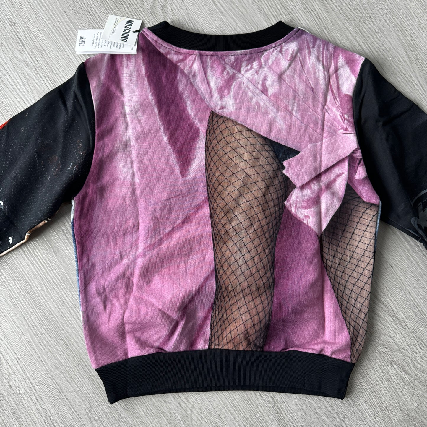 Moschino: Multi Logo Crewneck Sweater