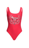 Moschino: Red Paisley Bandana Swimsuit (3 colors)