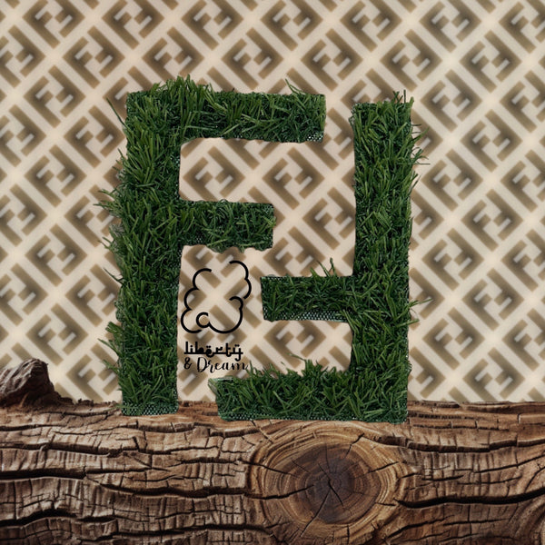 Fendi: FF Logo Faux Grass Wall Decor Set
