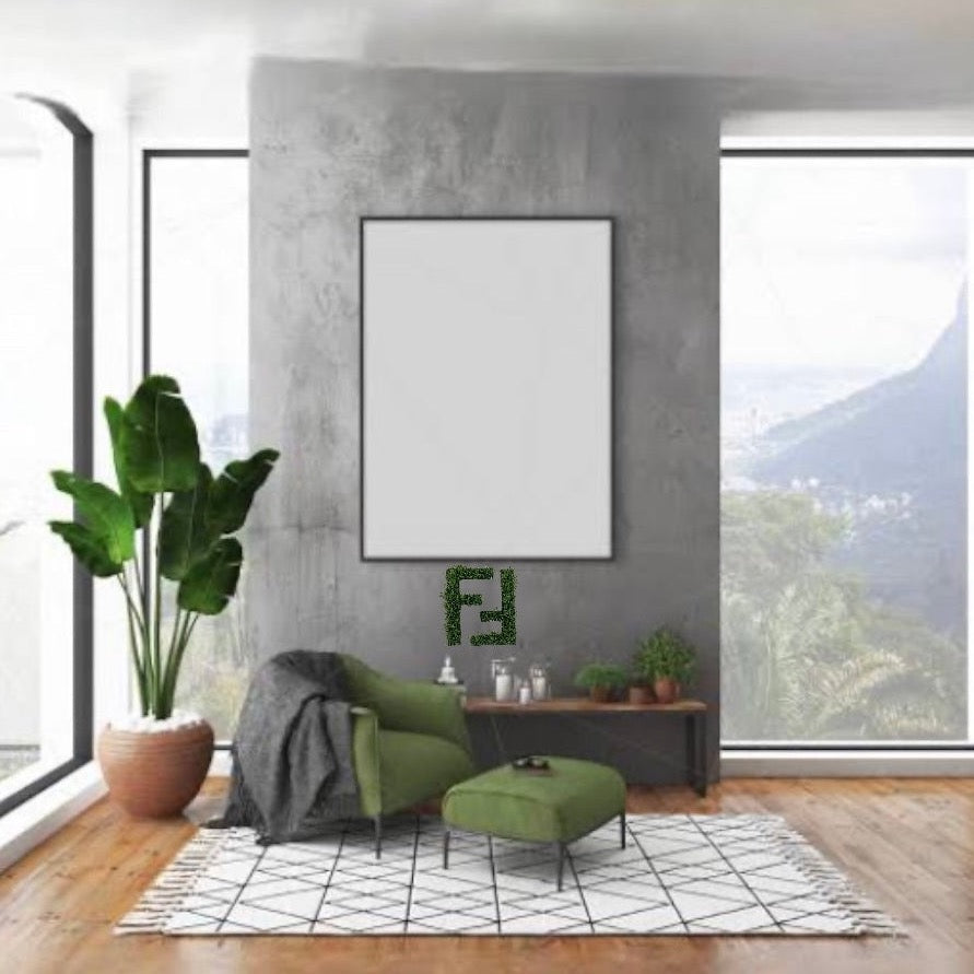 Fendi: FF Logo Faux Grass Wall Decor Set