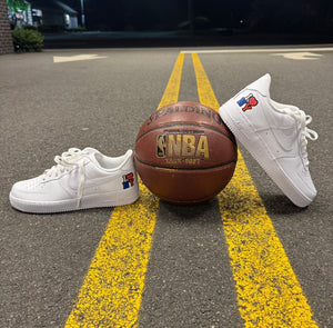 Nike: I Love NY Knicks Air Force 1 Sneakers (Men's)