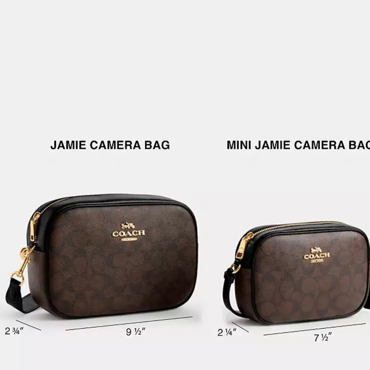 COACH Jamie Mini Camera Bag 黒 レザー Coach Mini Jamie Camera Bag Black Pebble Leather Signature