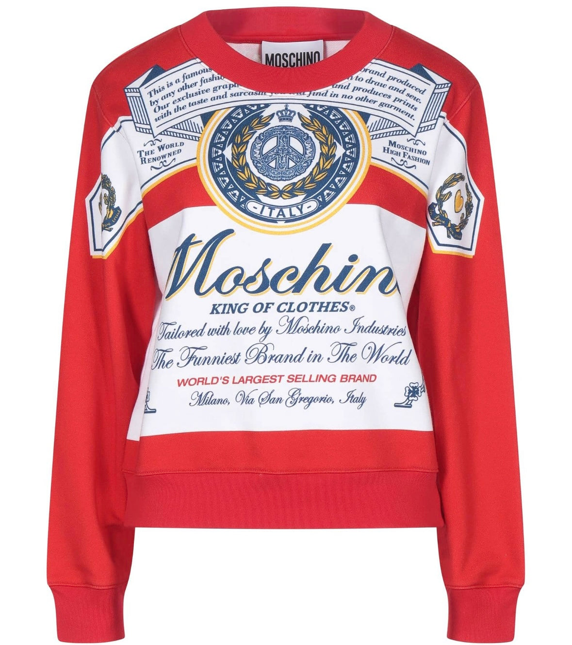 Moschino x Budweiser: "Beer Can" Sweater