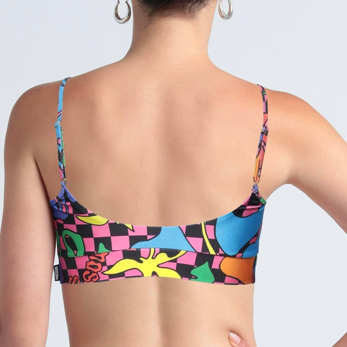 Moschino: Checkered Bikini Top (2 Colors)