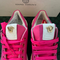 Versace:  Pink Kids Sneakers