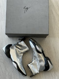 Giuseppe Zanotti: Silver Logoball Sneakers