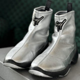 Giuseppe Zanotti: Silver Logoball Sneakers