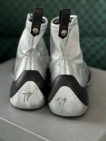 Giuseppe Zanotti: Silver Logoball Sneakers