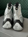 Giuseppe Zanotti: Silver Logoball Sneakers