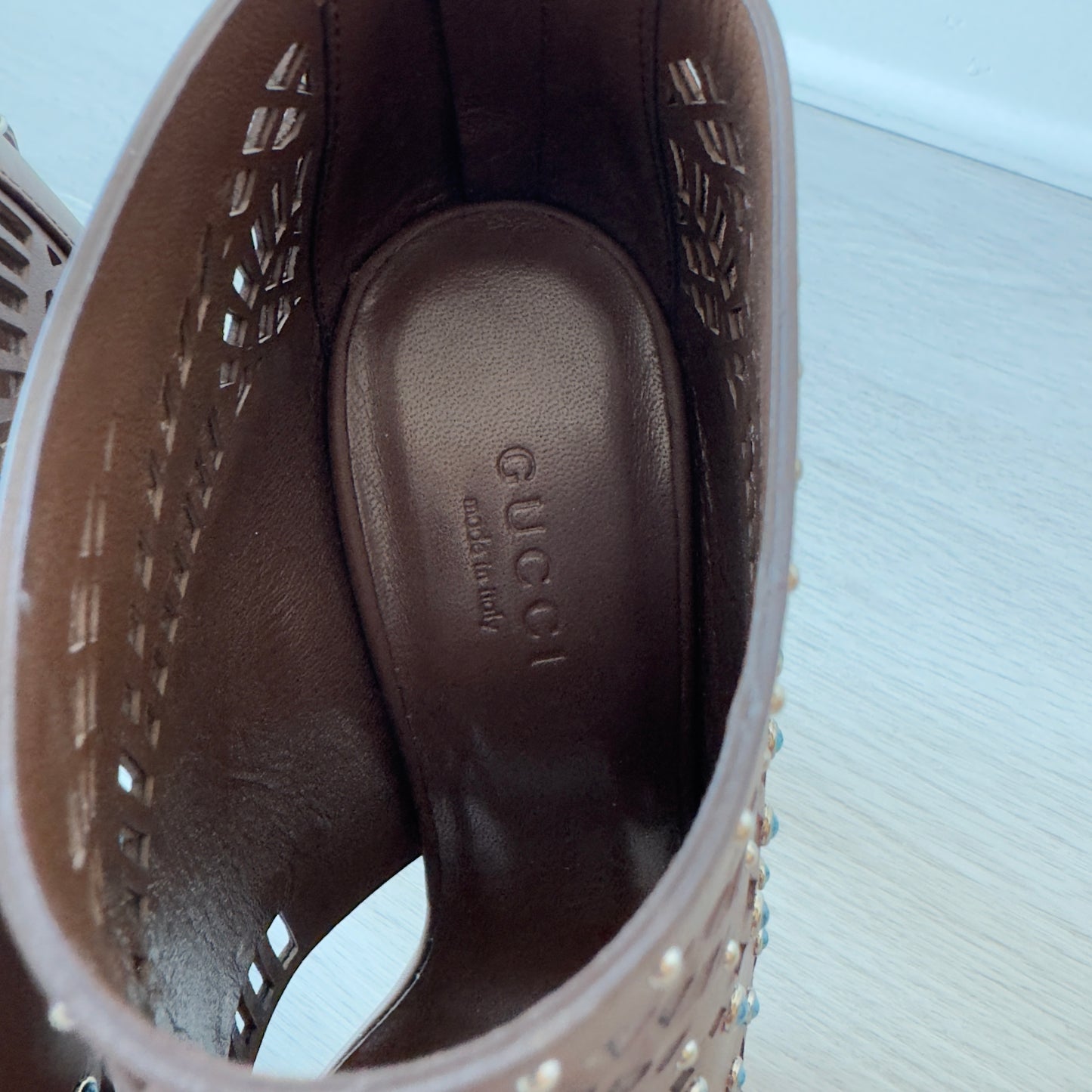 GucciI: Lika Brown Leather Boots