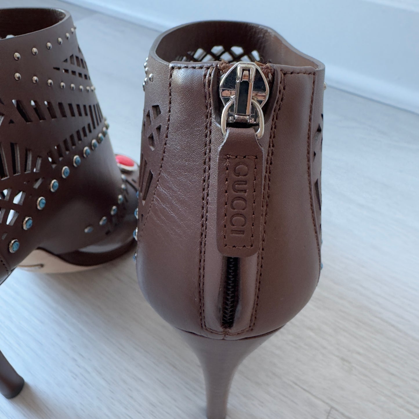 GucciI: Lika Brown Leather Boots