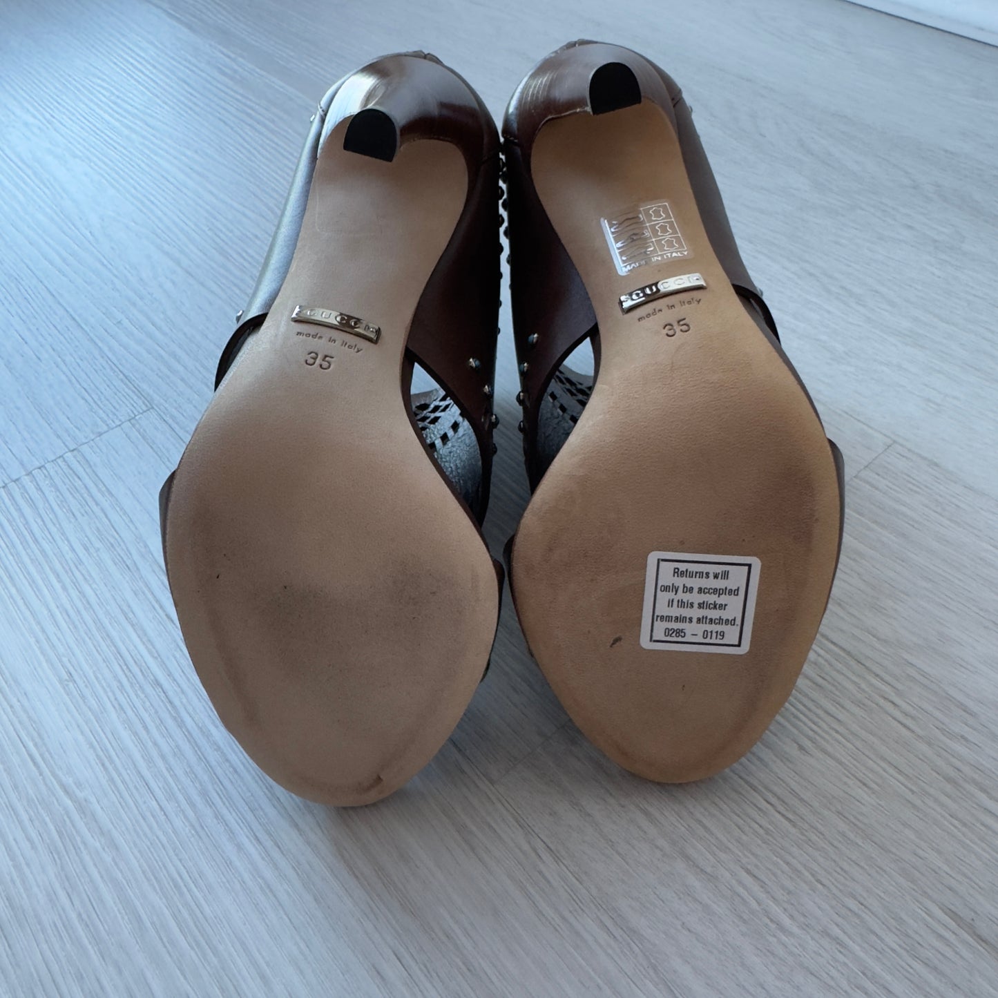 GucciI: Lika Brown Leather Boots