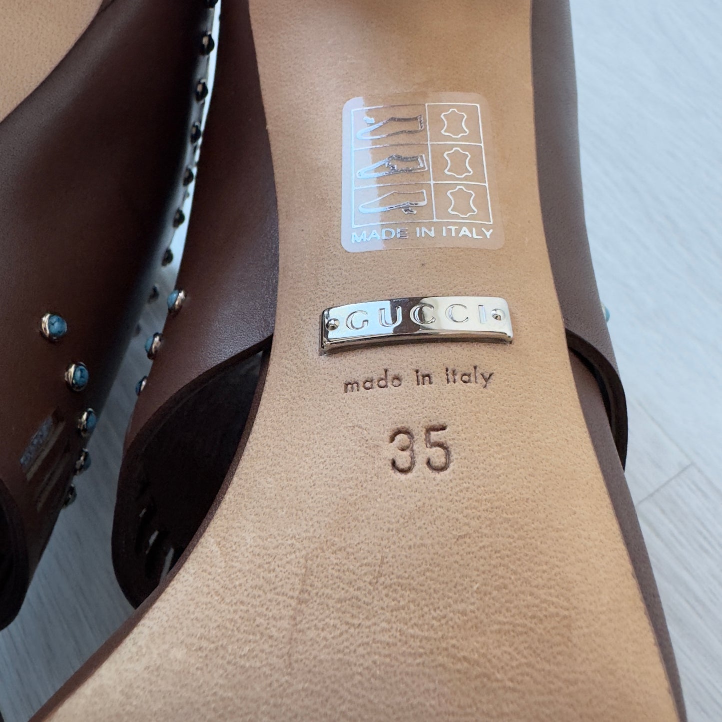 GucciI: Lika Brown Leather Boots