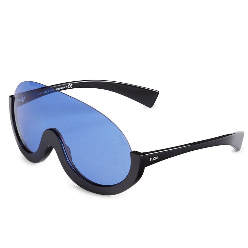 Emillio Pucci: 65MM Shield Sunglasses