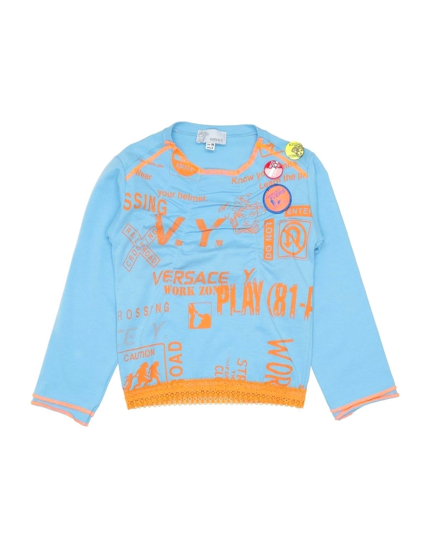 Versace: Young Girl's Long Sleeve T-shirt