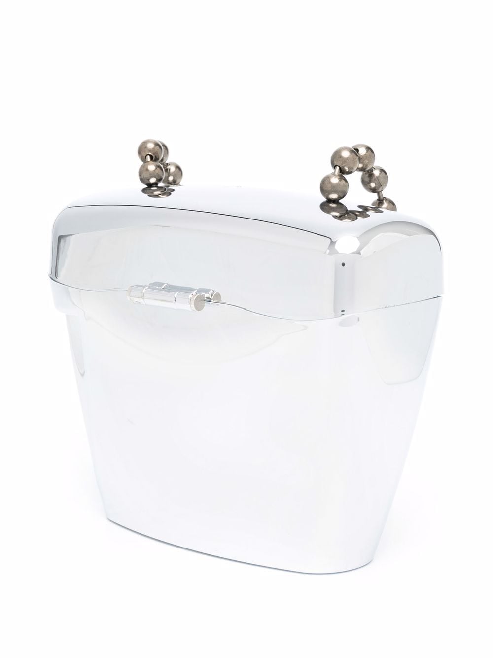 Palm Angels: Metallic Mini Padlock Bag