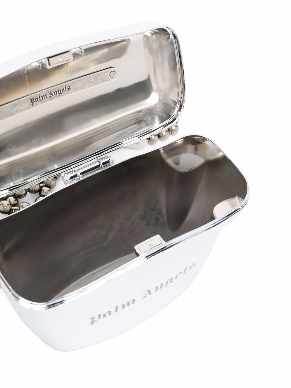 Palm Angels: Metallic Mini Padlock Bag