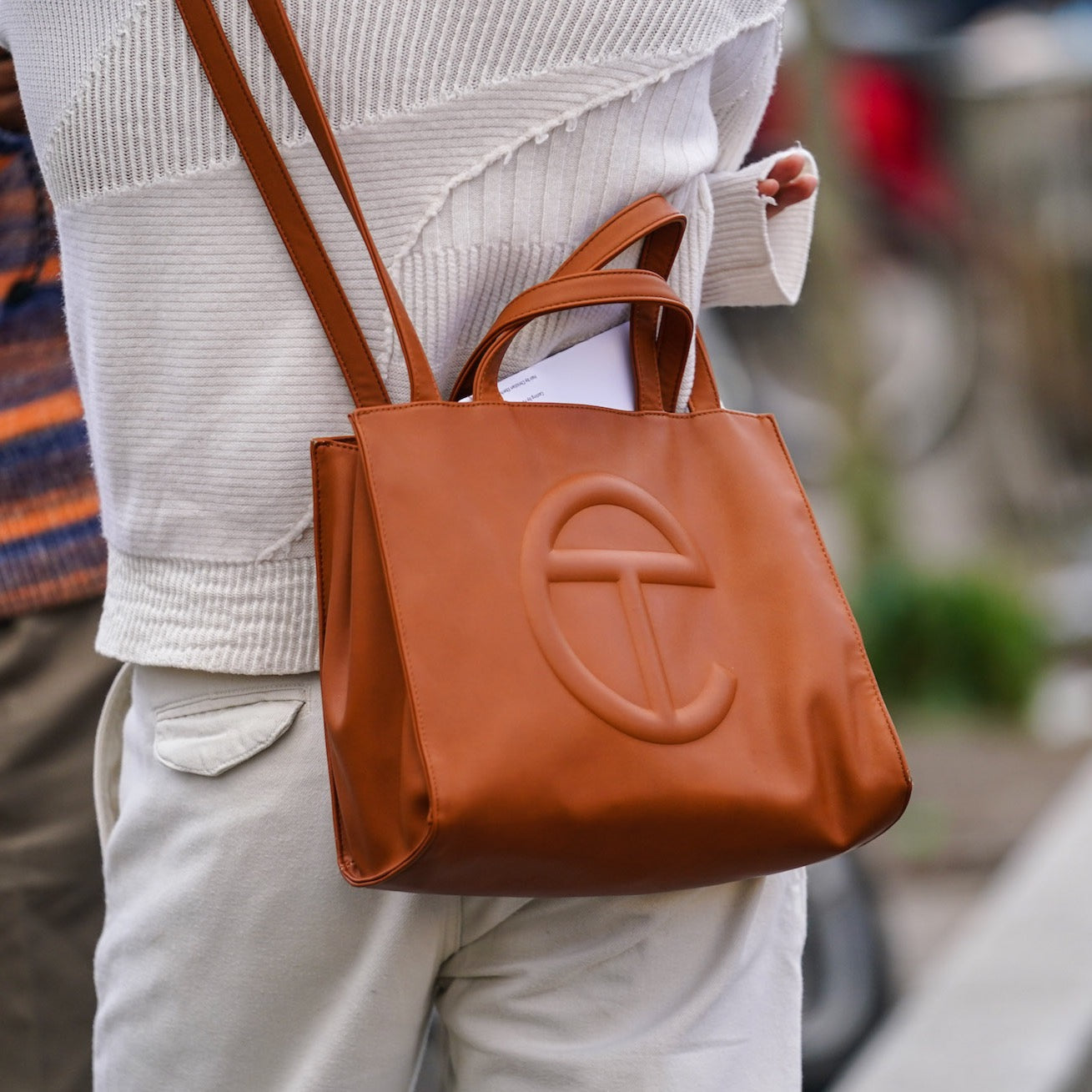Telfar: Tan Shopping Bag