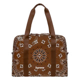 Supreme: Small Brown Tarp Bandana Duffle Bag
