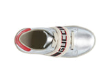 Gucci: Ace Kid's Sneakers (Silver)