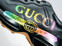 Gucci: Rhyton Rainbow Logo Sneakers (Women's)