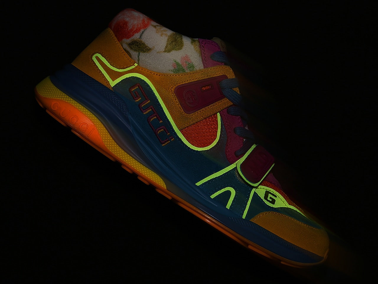 Gucci: Ultrapace Mid-Top Sneakers (Women's Multicolor)