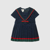 Gucci: Children's Corduroy Dress with Bow
