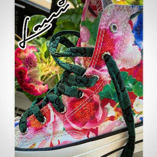 Gucci: Green Luxury Shoe Laces