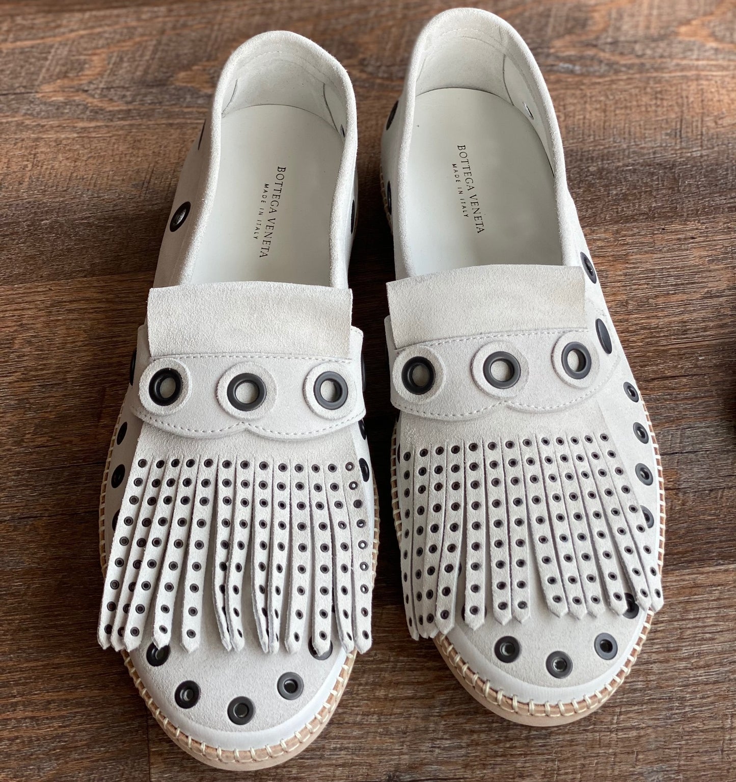 Bottega Veneta: Men's Suede Fringe Loafers