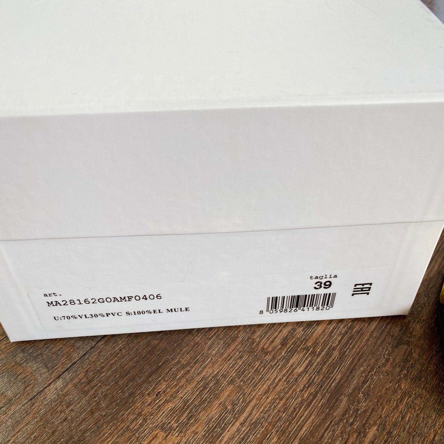 Moschino: M Logo Slide Sandals in Yellow