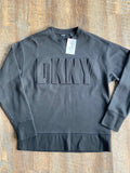 DKNY: Embossed Logo Crewneck Sweater
