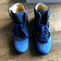 Versace: Blue Suede Boots (Kids)
