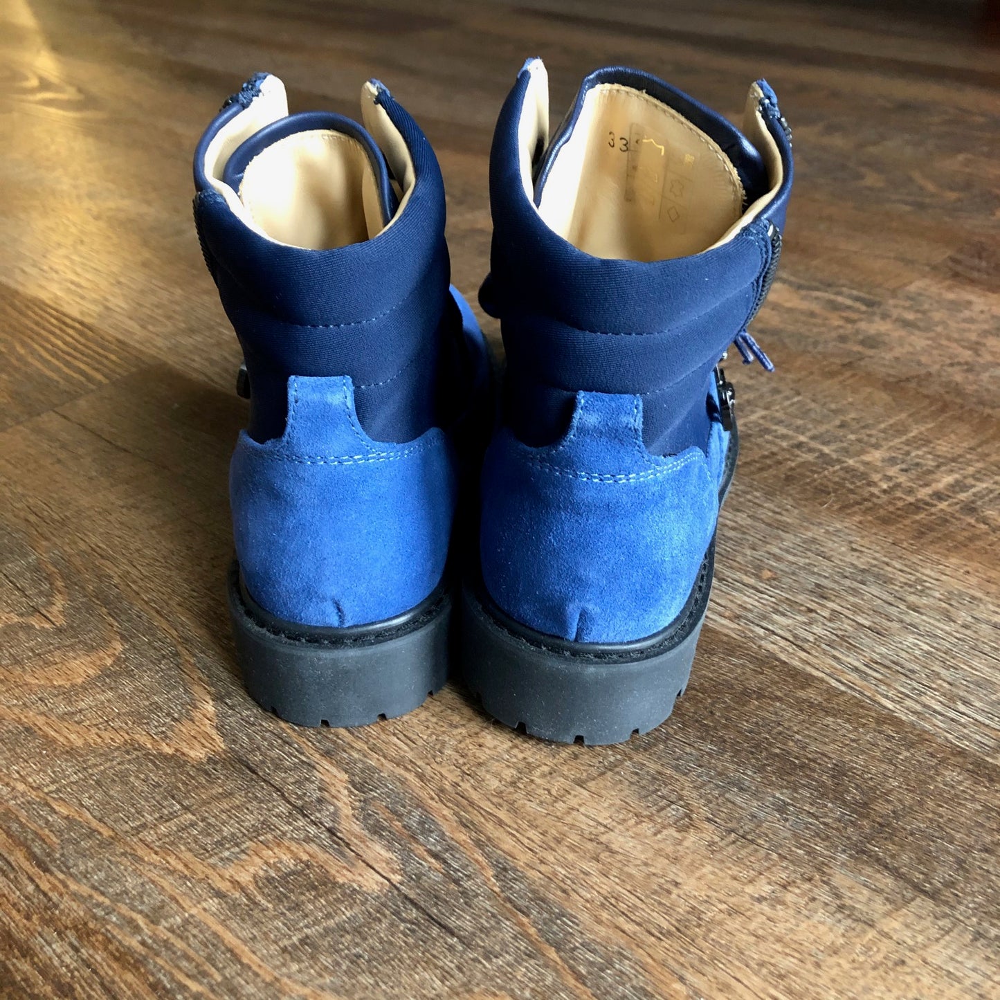 Versace: Blue Suede Boots (Kids)