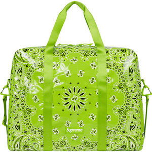 Supreme: Bandana Tarp Large Duffle Bag (Bright Green)
