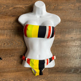 Dsquared2: Striped Bandeau Bikini
