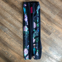 Versace: Young Navy Blue & Pink Floral Sweat Pants