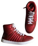 Gucci: Children's Red Leather Sneakers