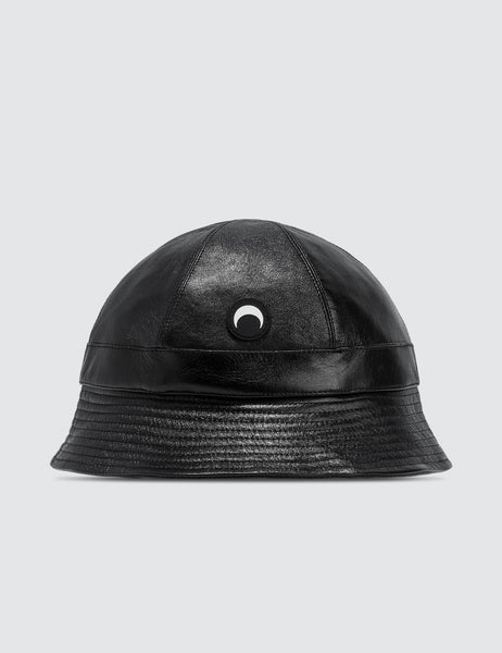 Marine Serre: Leather Bucket Hat