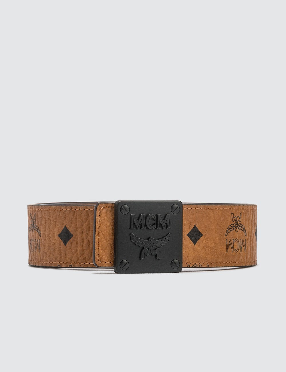MCM: Men's Monogram Belt (Cognac)