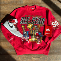 Mitchell & Ness: Chicago Bulls "Six-cess" Championship Sweat shirt