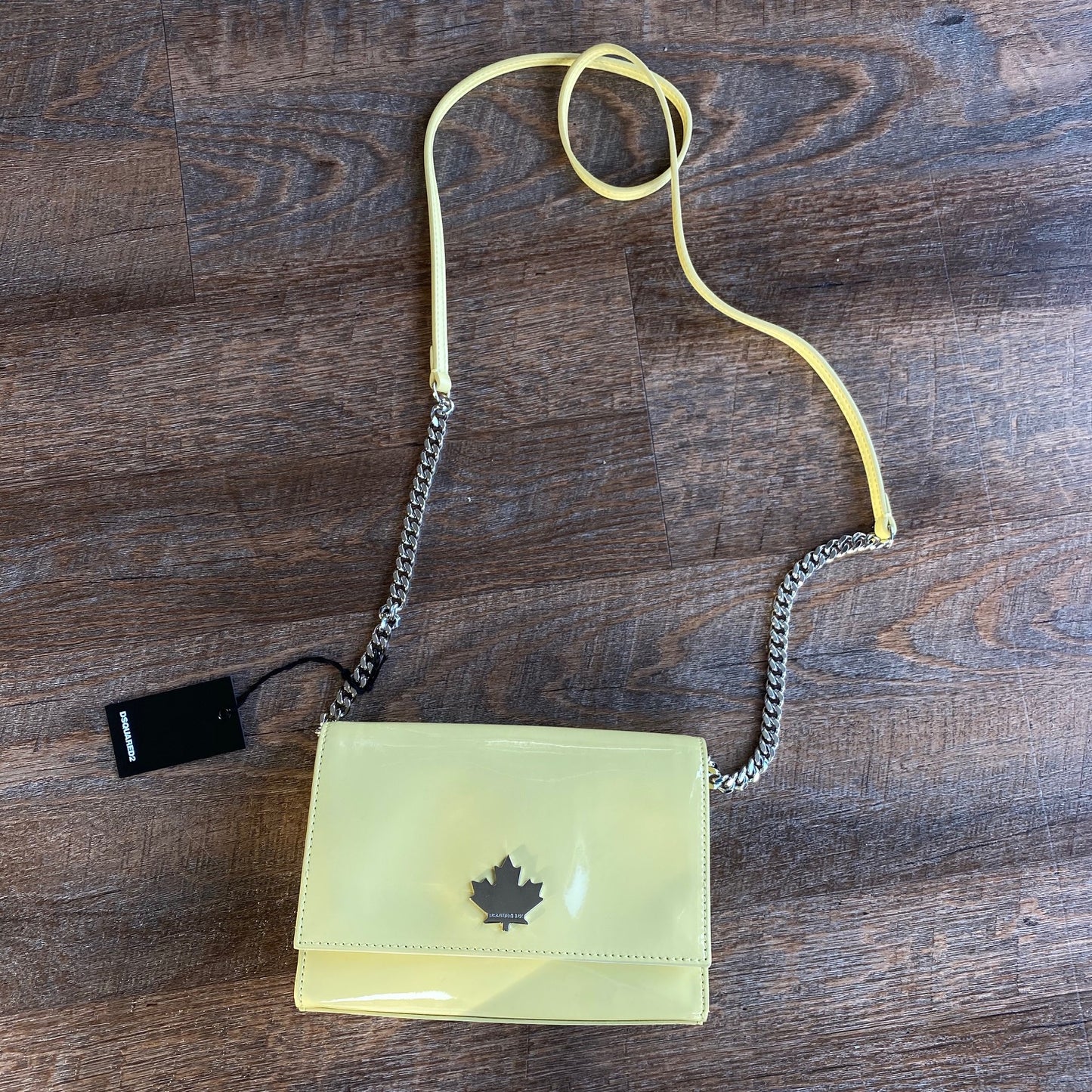 Dsquared2: "Disco" Patent Cross Body Bag (4 colors)